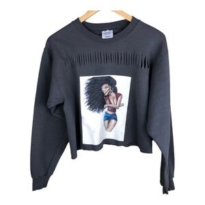 OWN who you are 𝅺sweatshirt cropped and distressed size M signed